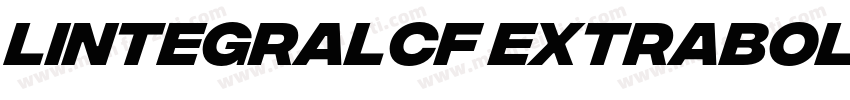 lIntegralCF ExtraBol字体转换